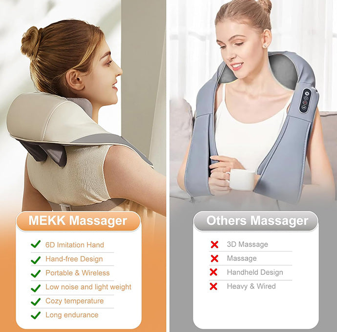 3d Kneeding Massage (Pillow for Neck, Traps, Back and Leg Pain Relief)