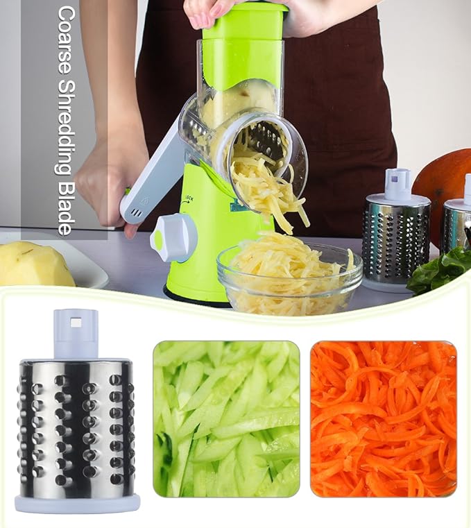 Tabletop Drum Grater Manual Vegetable Cutter