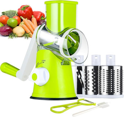 Tabletop Drum Grater Manual Vegetable Cutter