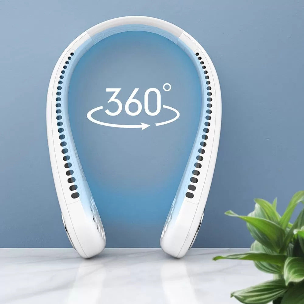 Power Cool Portable Neck Fan with three speeds