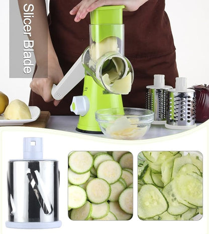 Tabletop Drum Grater Manual Vegetable Cutter